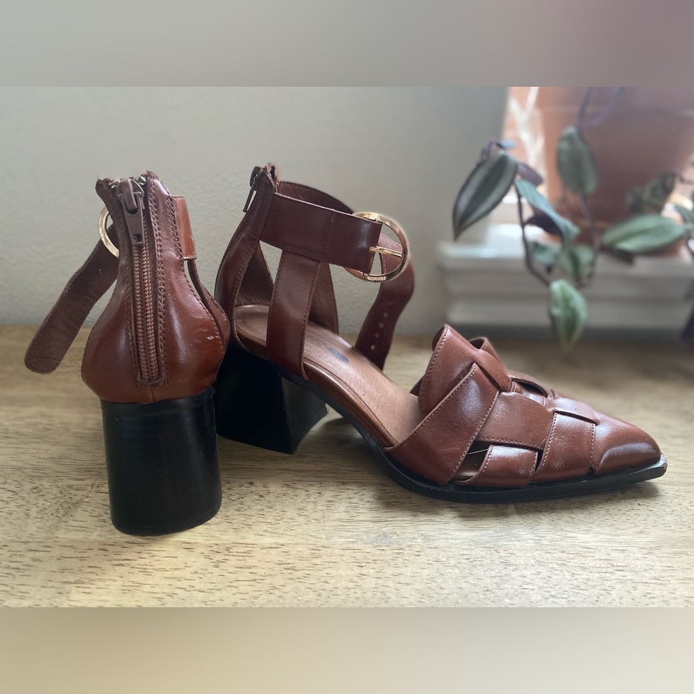 Jeffrey Campbell / Free People Woven Block Heel